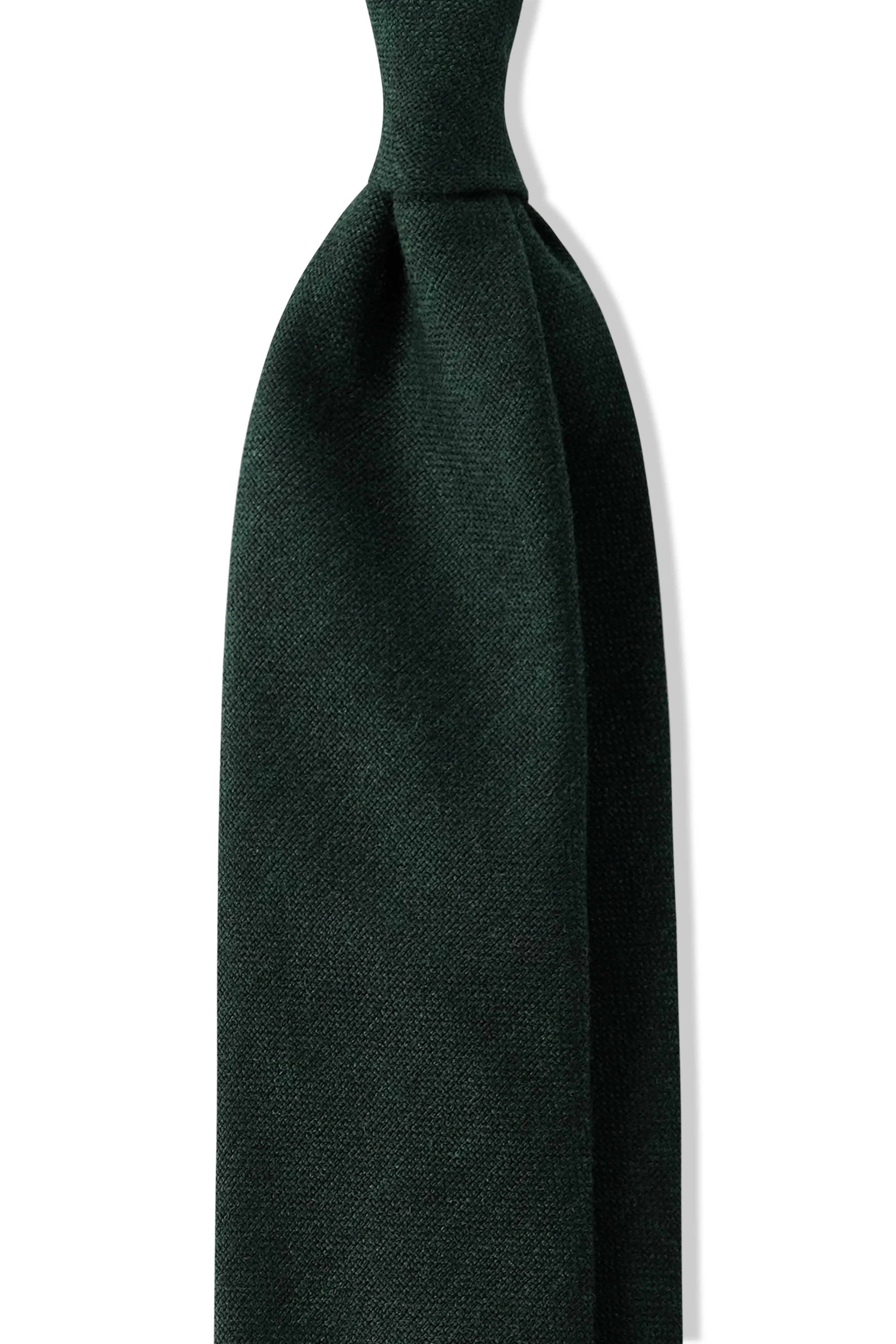 3-FOLD UNLINED Cashmere Tie - Forest