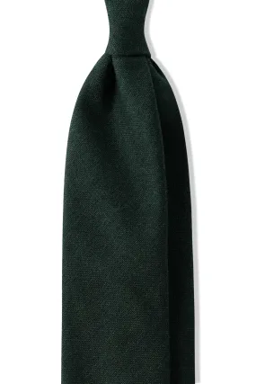 3-FOLD UNLINED Cashmere Tie - Forest