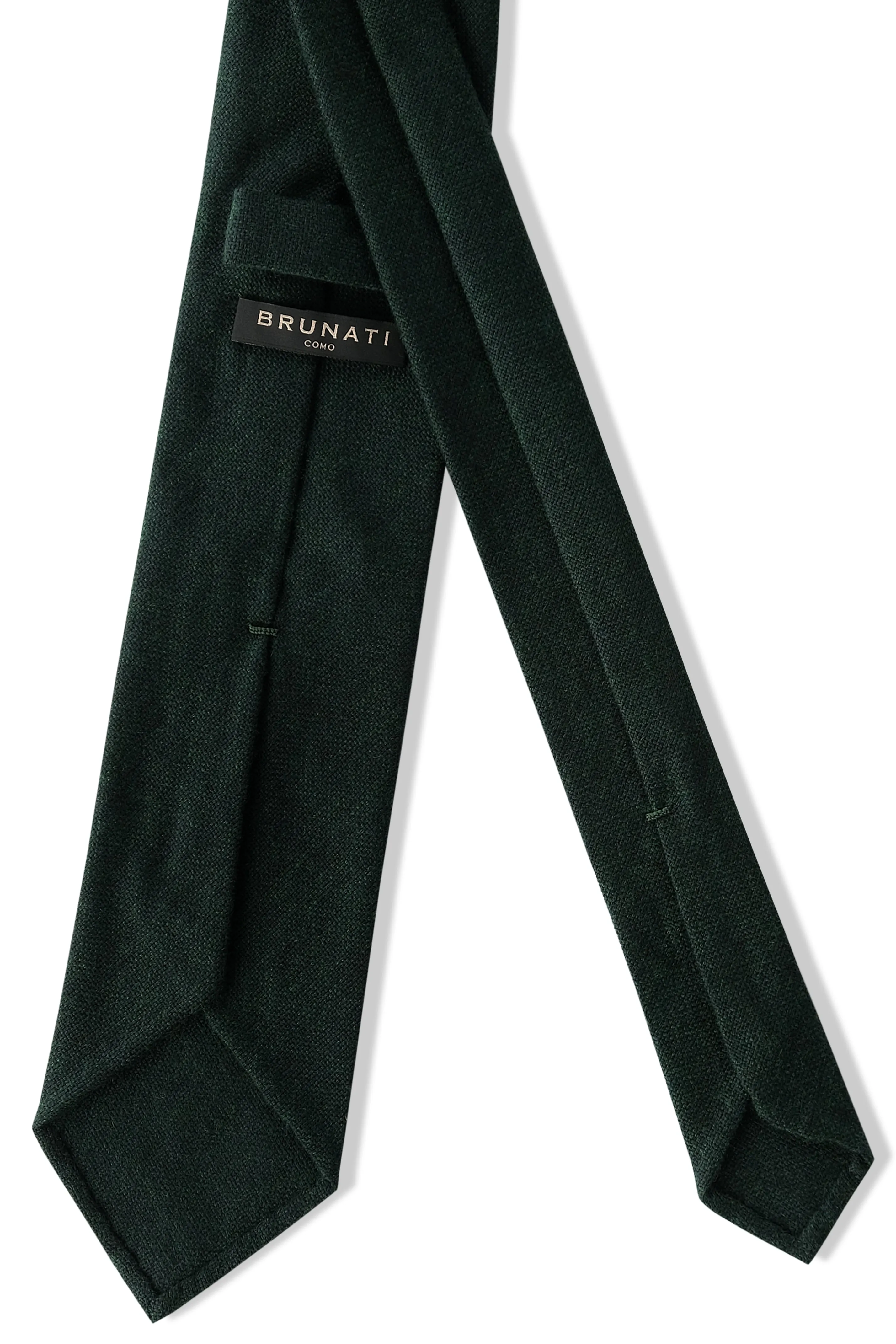 3-FOLD UNLINED Cashmere Tie - Forest