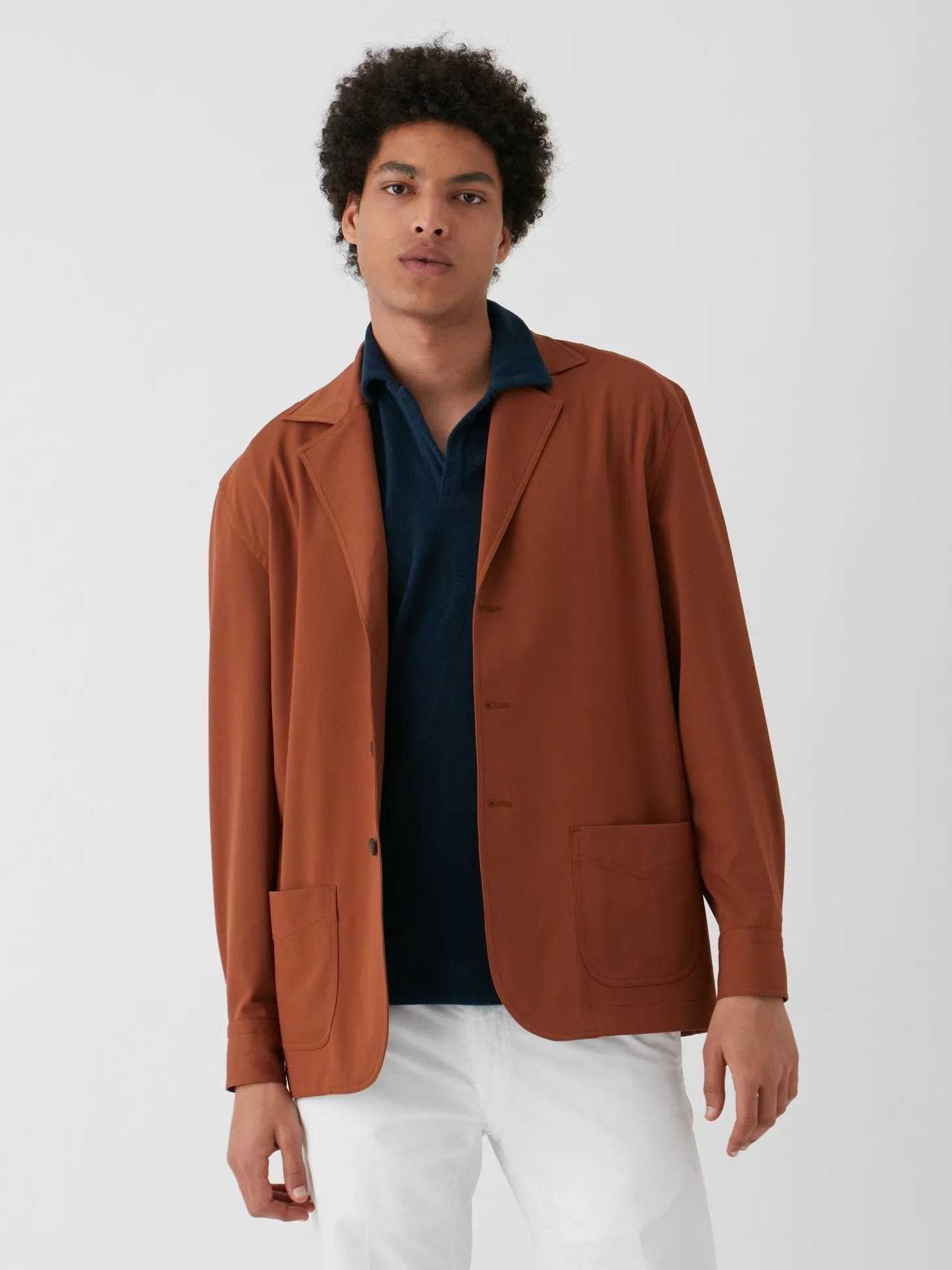 AABIGAIL UNLINED BROWN OVERSHIRT