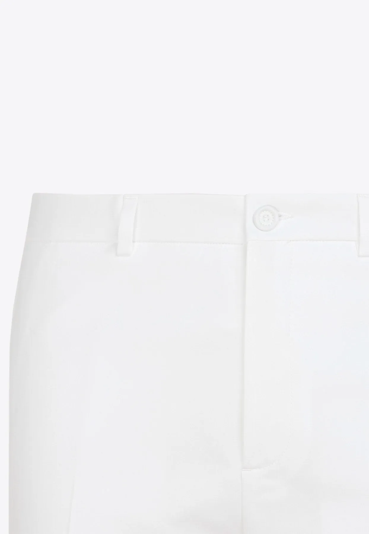 Ankle Slit Detail Cotton Pants