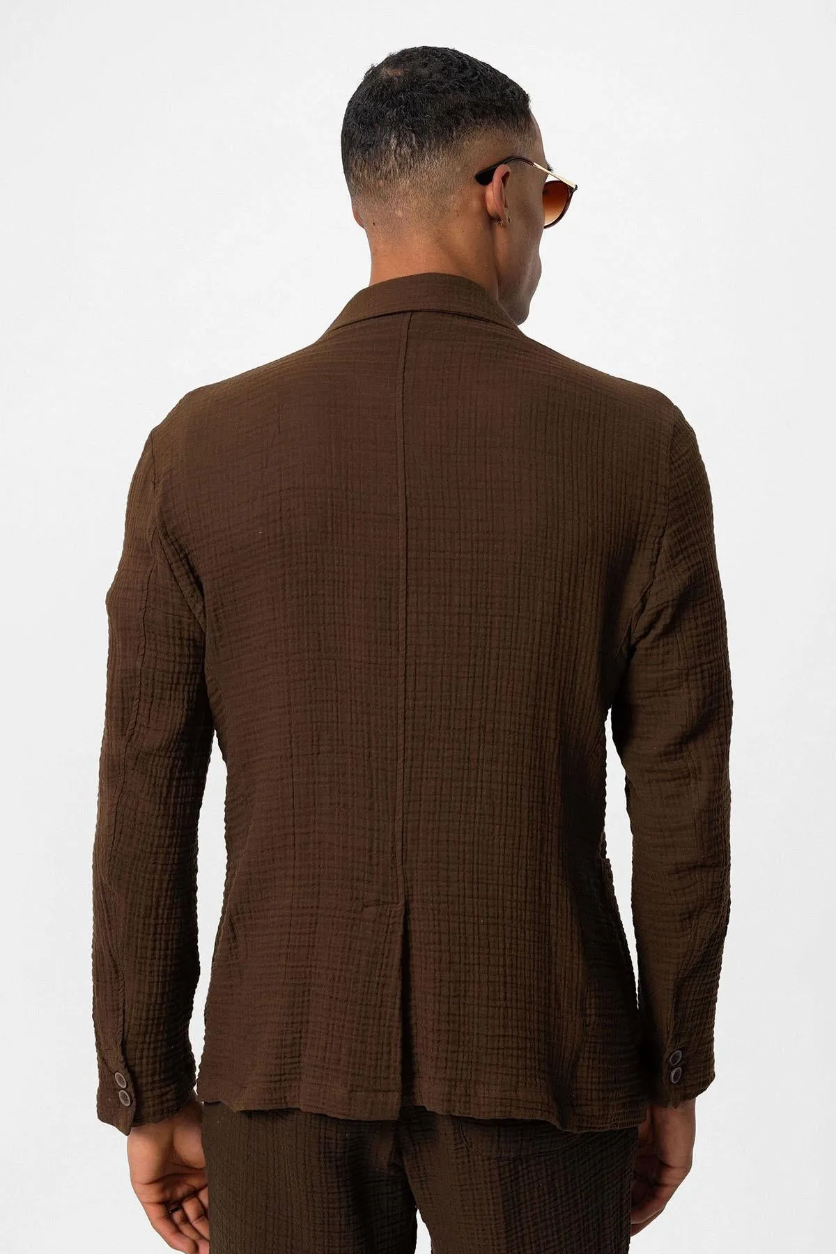 ANT Double-Breasted Unlined Men's Blazer Jacket - Skenderaj