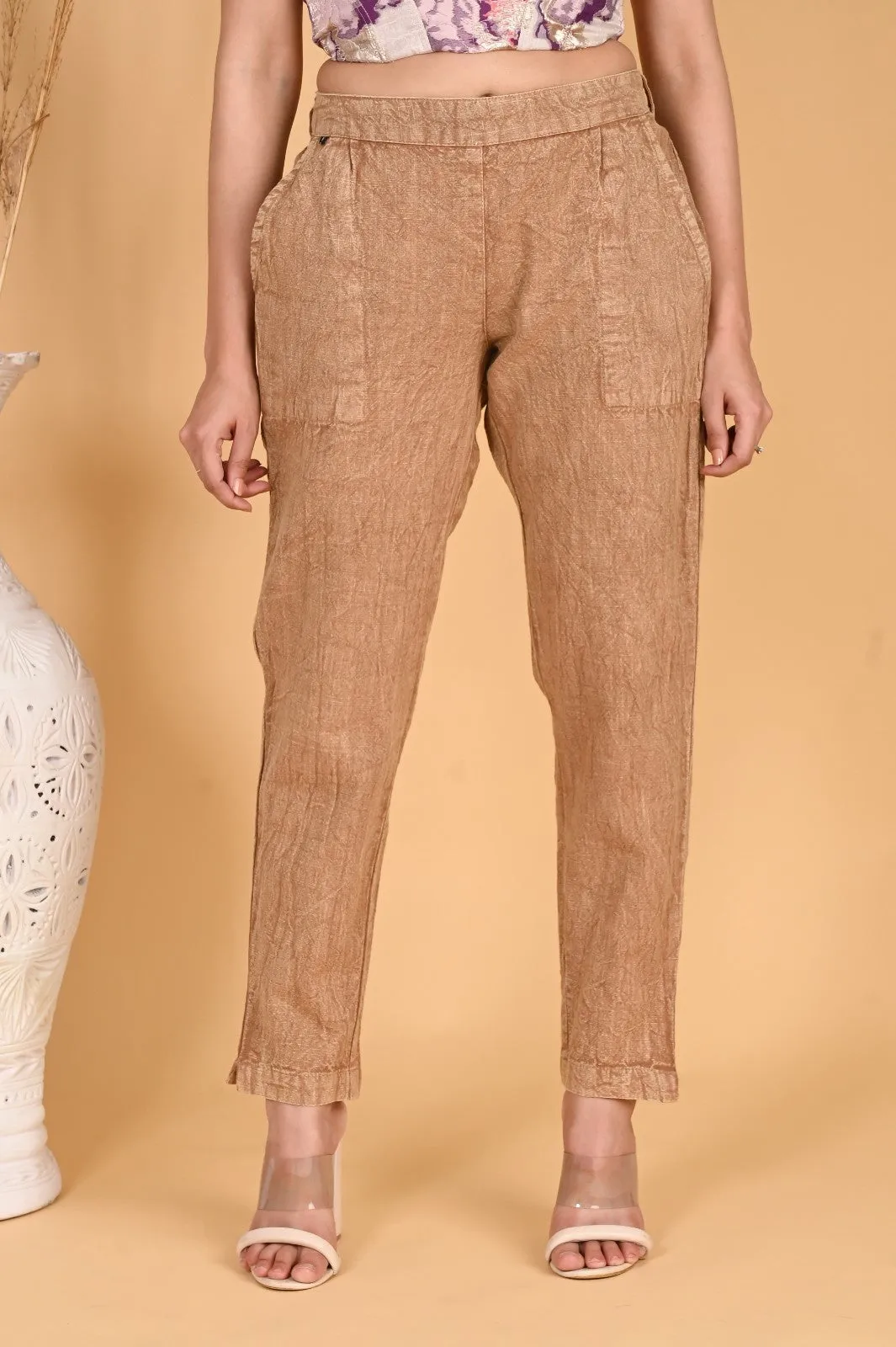 ARMY GREEN DENIM COTTON PANTS