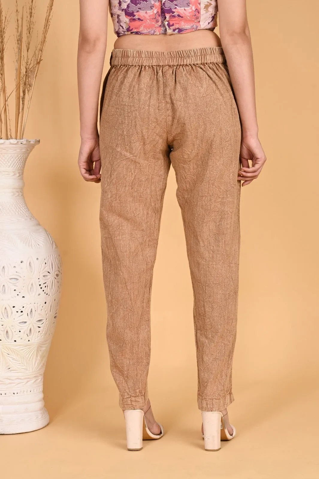 ARMY GREEN DENIM COTTON PANTS