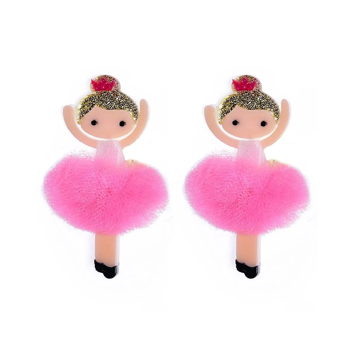 Ballerina Pink Alligator Clips