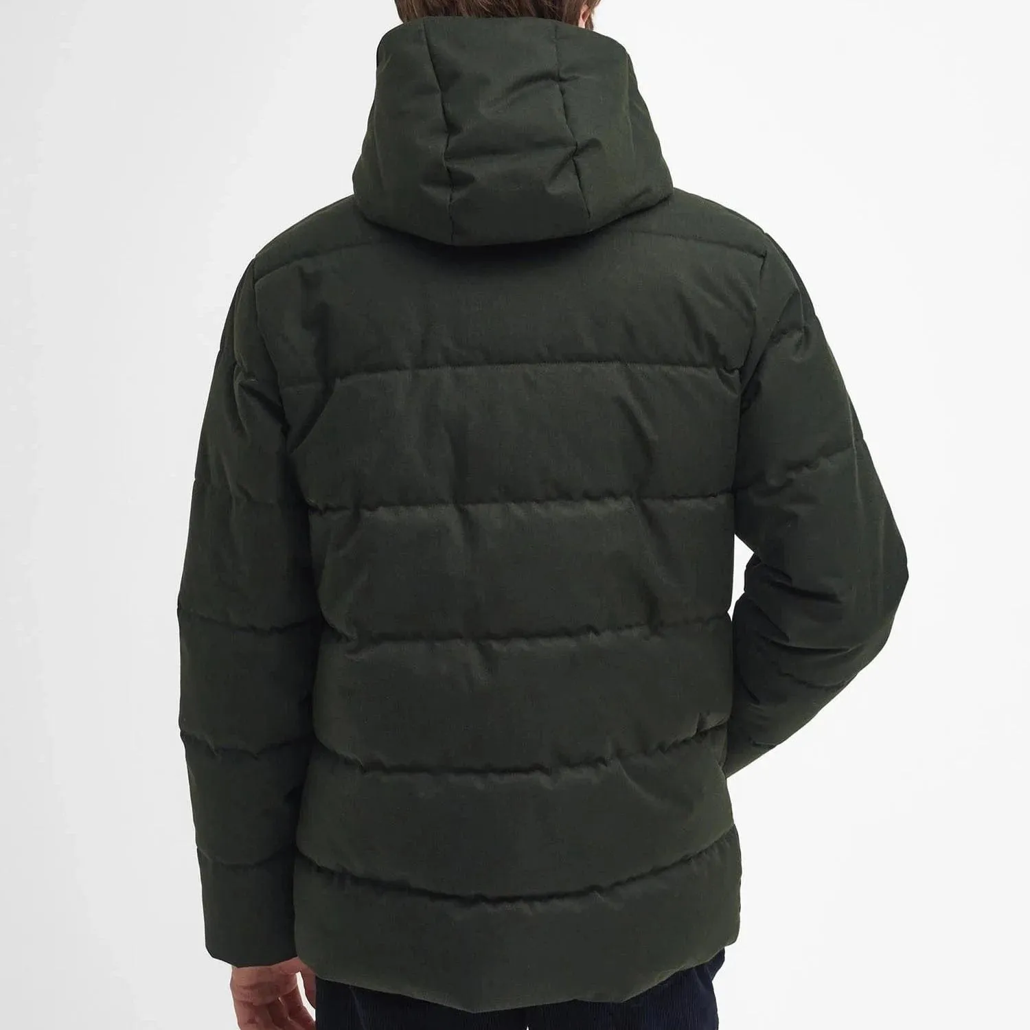 Barbour Brampton Puffer Jacket In Sage
