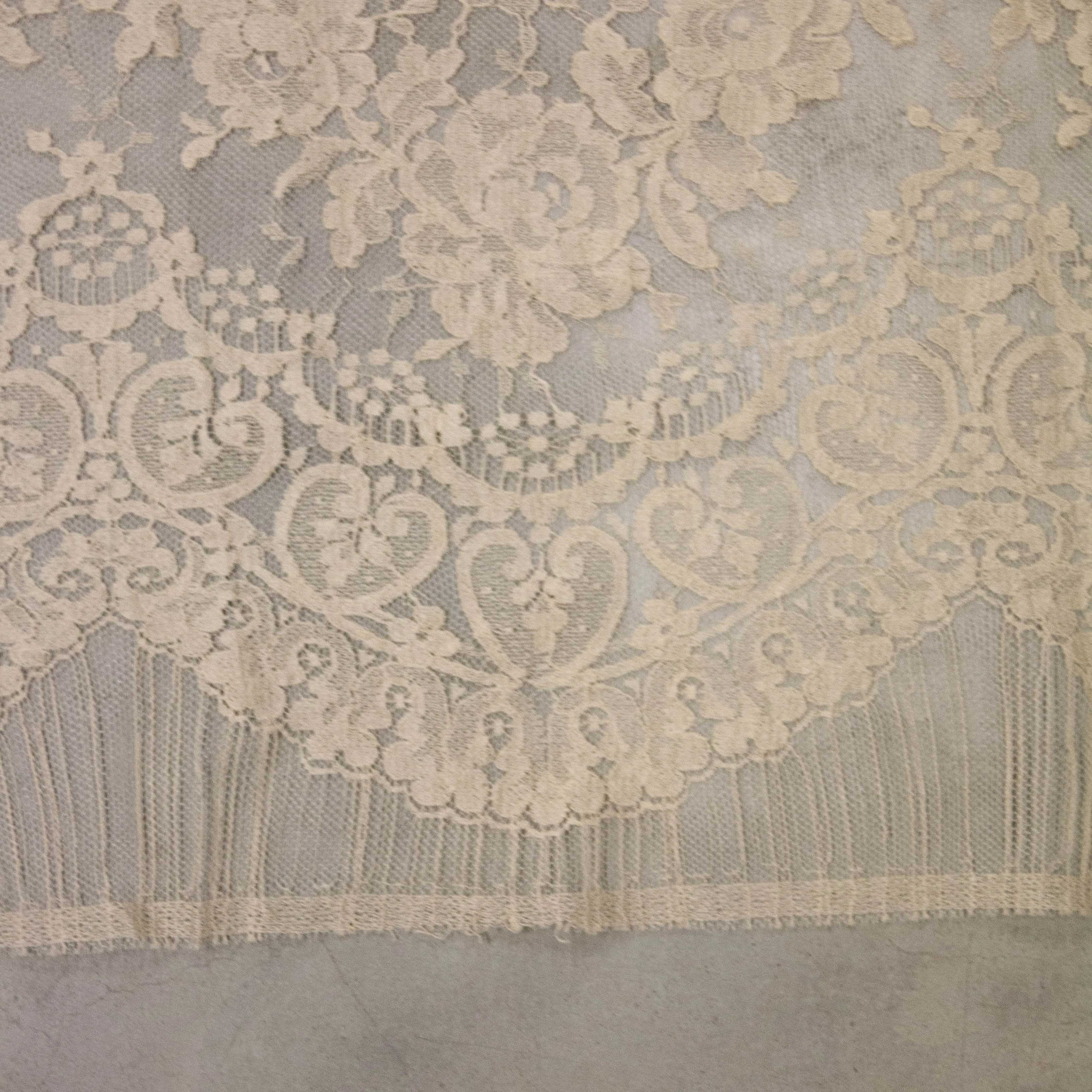 Bejan Beige Floral PolyCotton Lace
