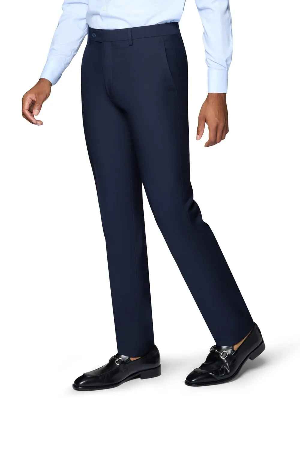 Bergamo Elegant Slim Fit Pants - Navy