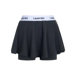 Black Ballet Style Knitted Skort