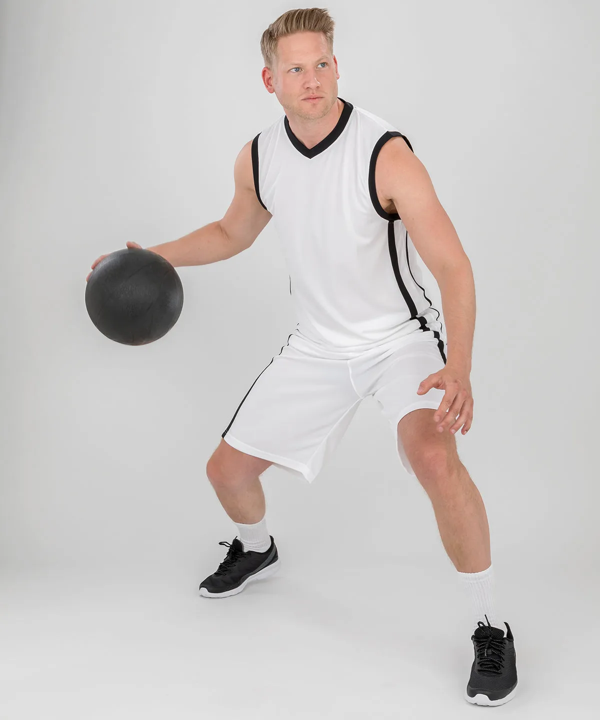 Black/White - Basketball quick-dry top