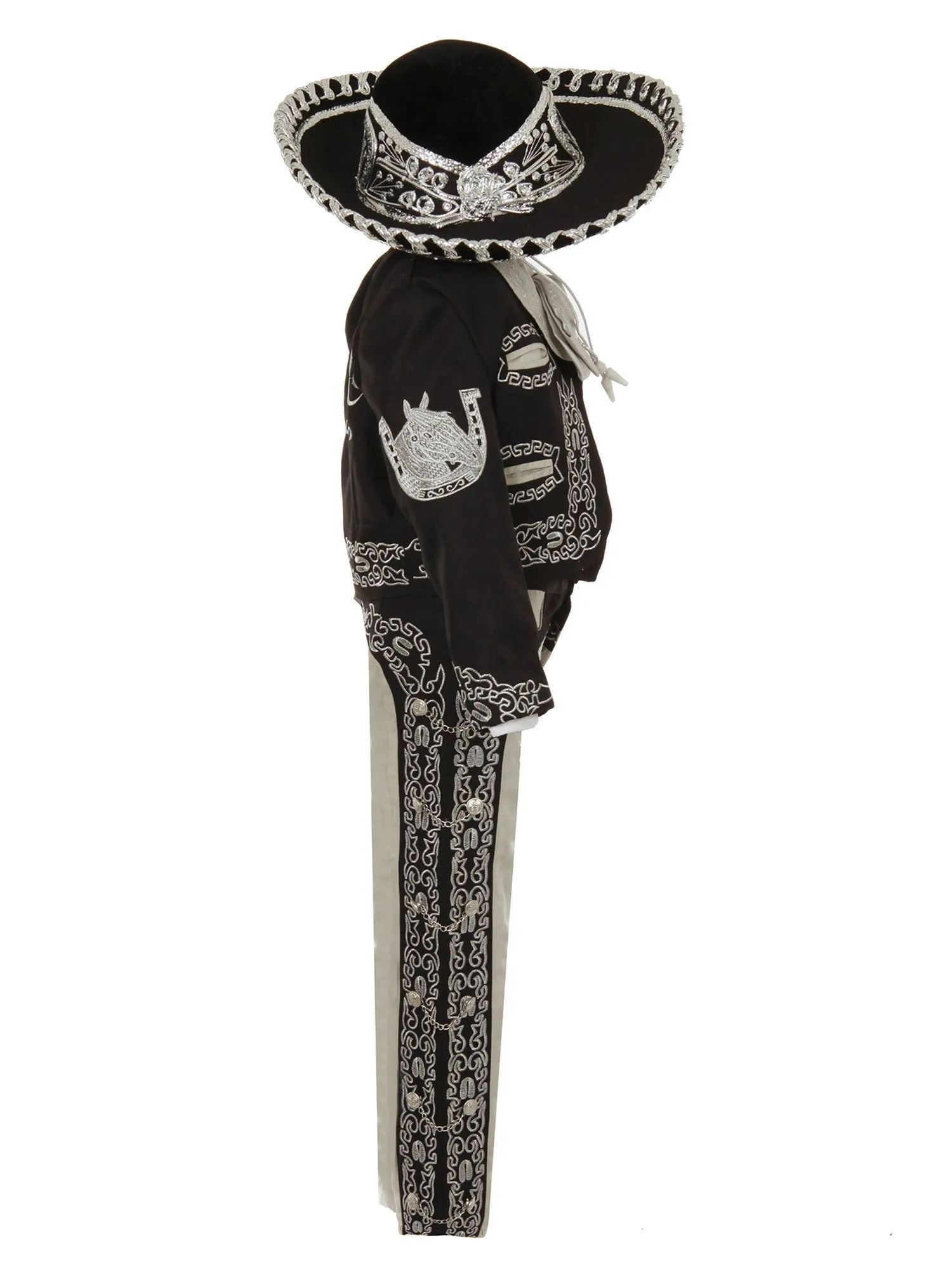 Boys Multi Color Horse Embroidery Elegant 6 Pc Charro Suit NB-14