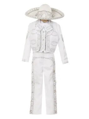 Boys Multi Color Horse Embroidery Elegant 6 Pc Charro Suit NB-14