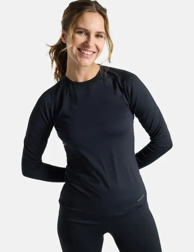 Burton Women's Lightweight X Base Layer Crew 2025 | True Black