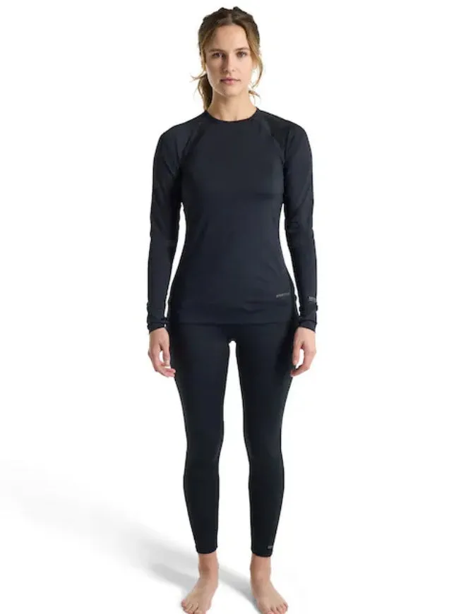 Burton Women's Lightweight X Base Layer Crew 2025 | True Black