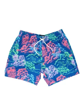 Bushchook Miami Sunset 17" Polyester Boardshorts