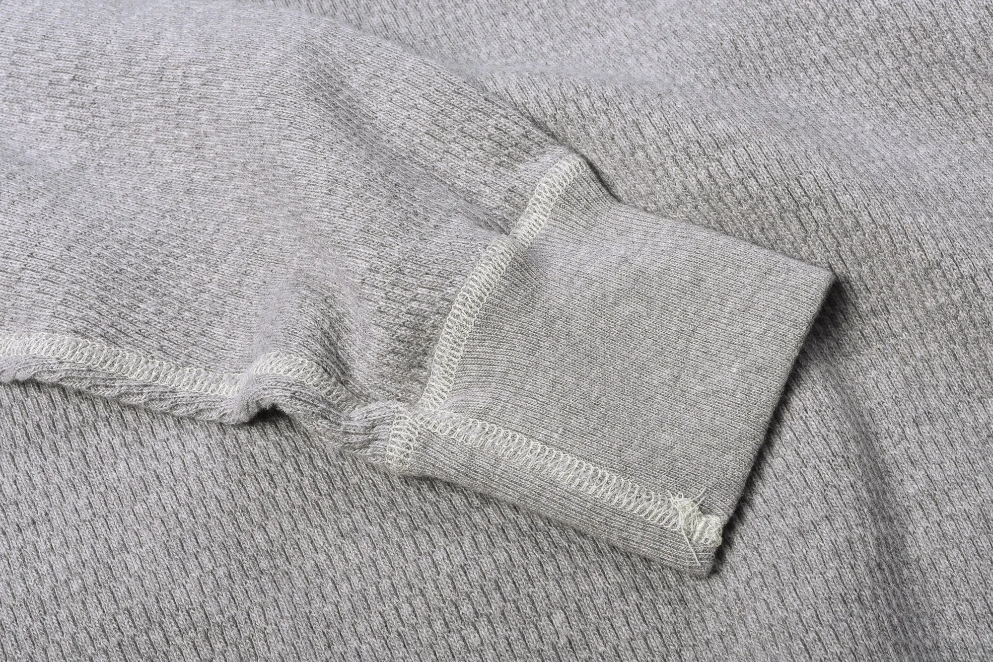 BUZZ RICKSON WAFFLE KNIT THERMAL - HEATHER GREY