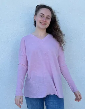 By Basics Cutting Loose Knit in Marshmallow Pink