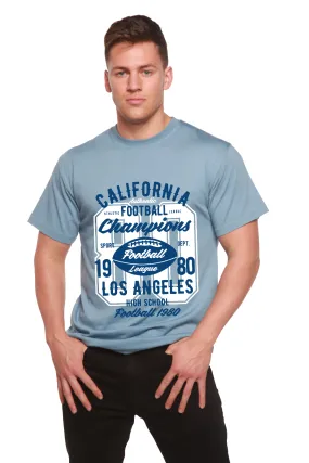 California Football Men's Bamboo Viscose/Organic Cotton Short Sleeve Graphic T-Shirt