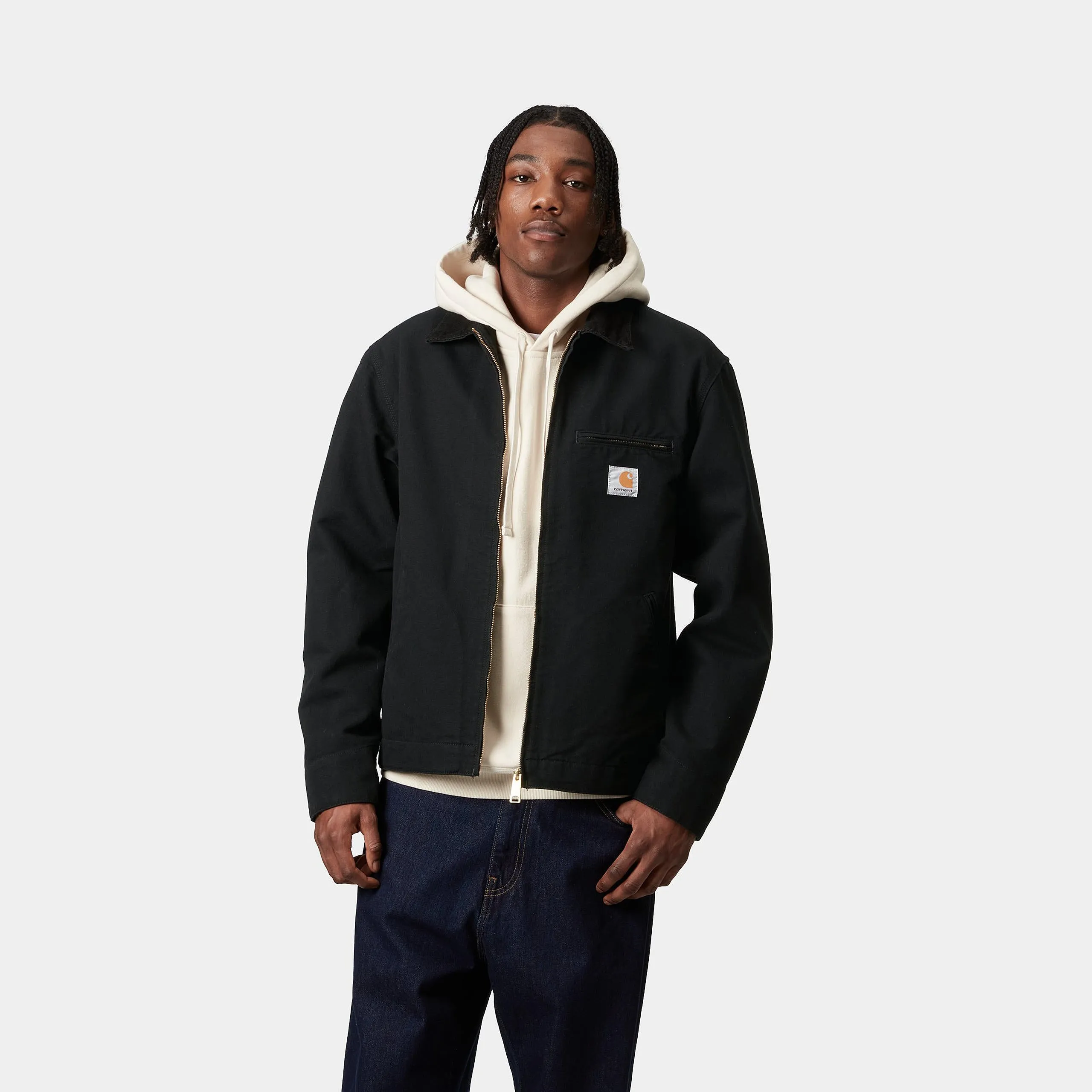 Carhartt WIP Mens Detroit Summer Jacket - Black Rinsed