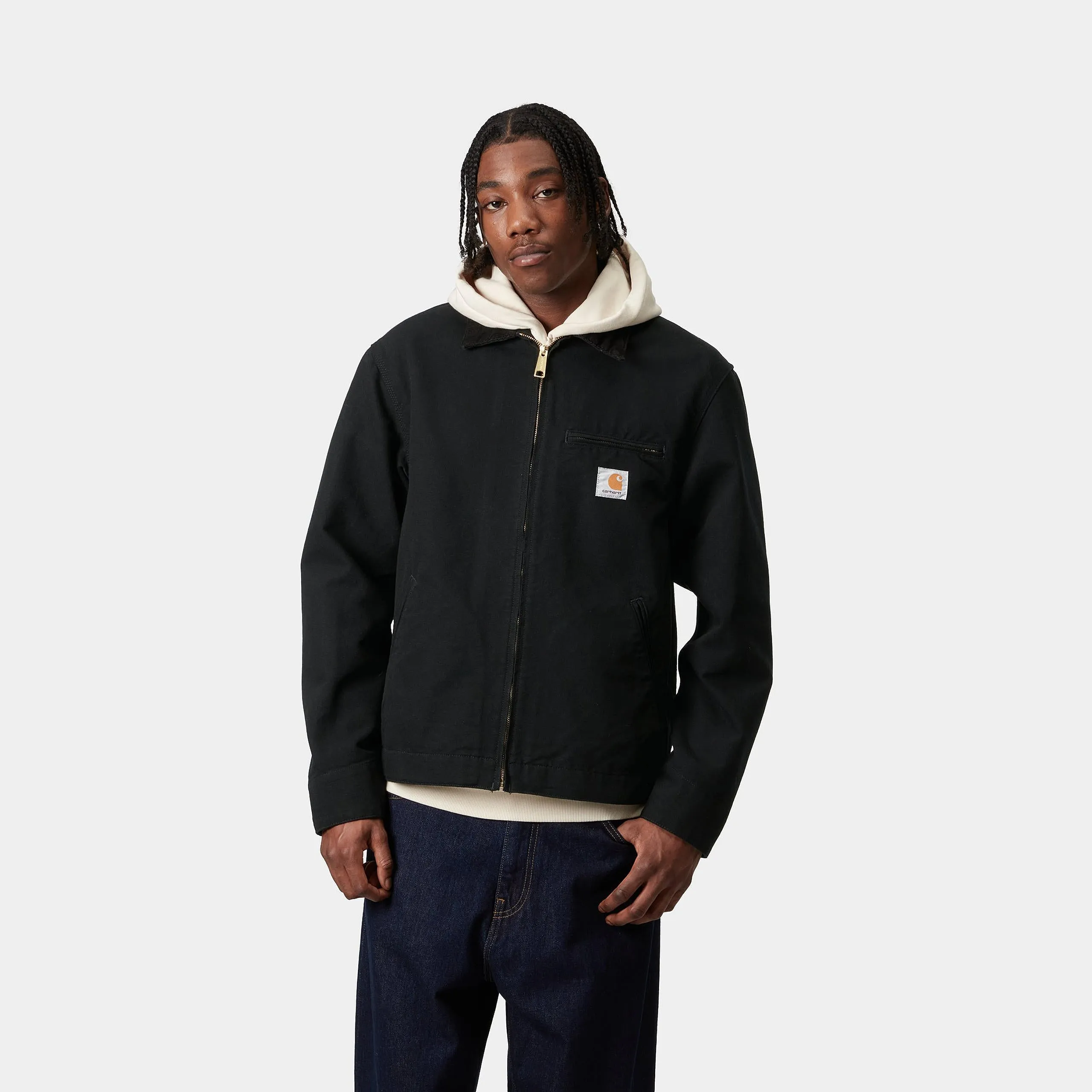 Carhartt WIP Mens Detroit Summer Jacket - Black Rinsed