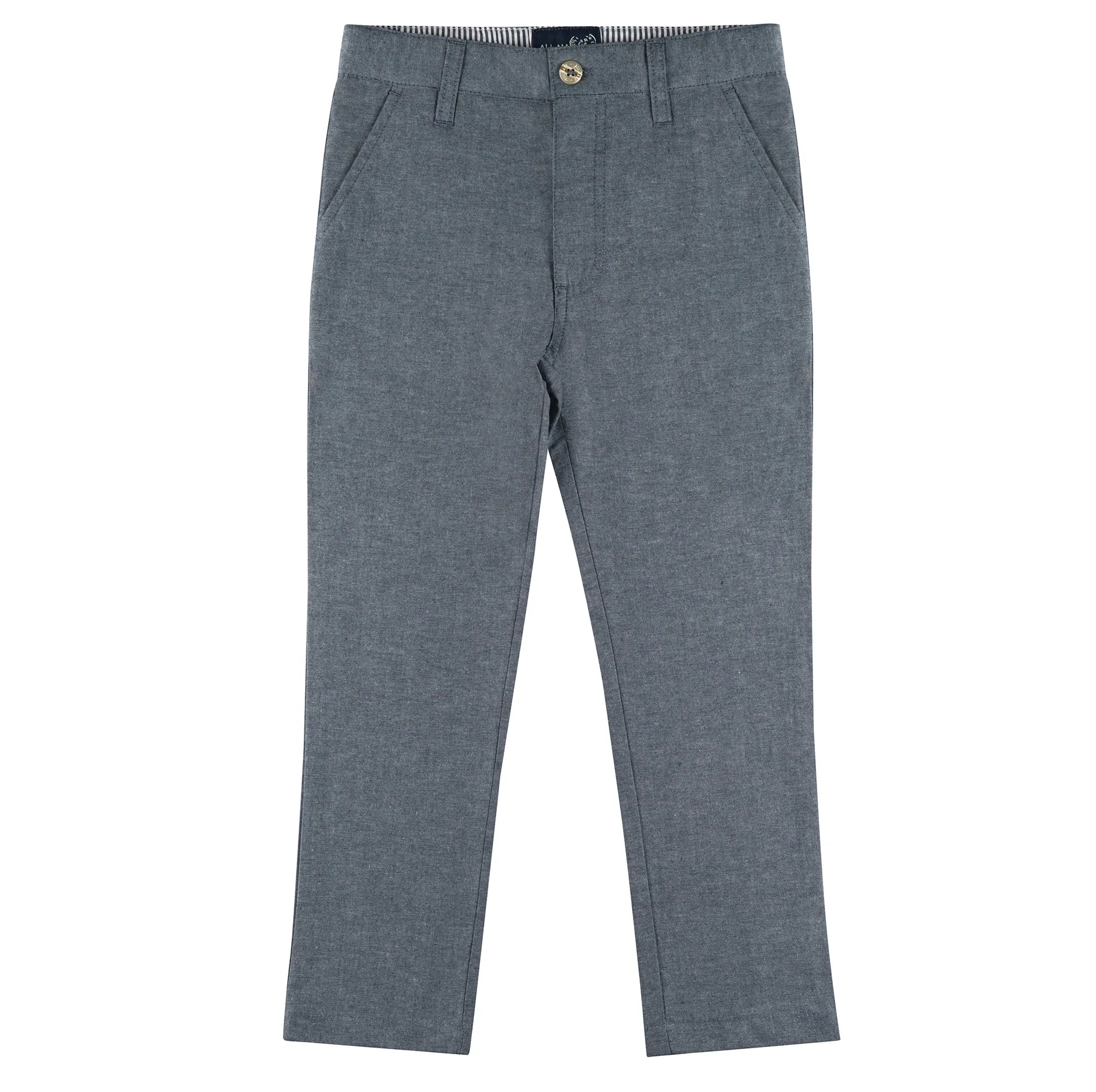 Chambray Slim Fit Pants