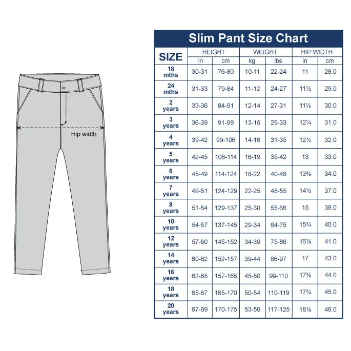 Chambray Slim Fit Pants