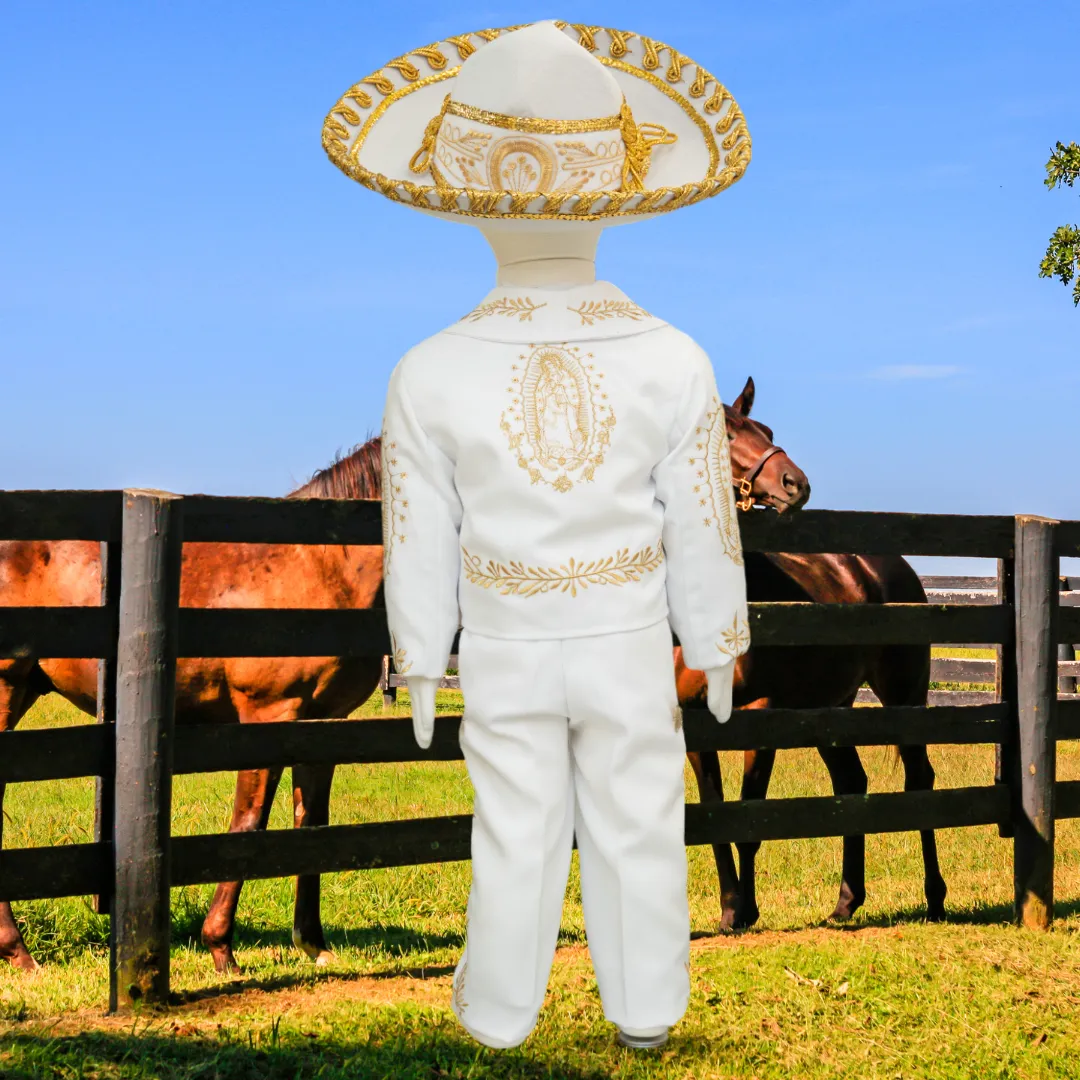 Charro Baptism (6-Piece) (White/Virgin/Gold)