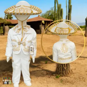Charro Baptism (6-Piece) (White/Virgin/Gold)