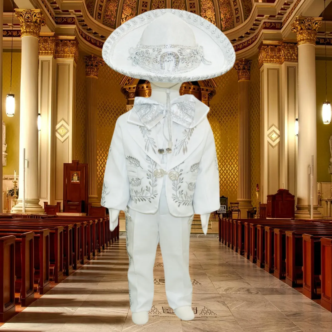 Charro Baptism (6-Piece) (White/Virgin/Silver)