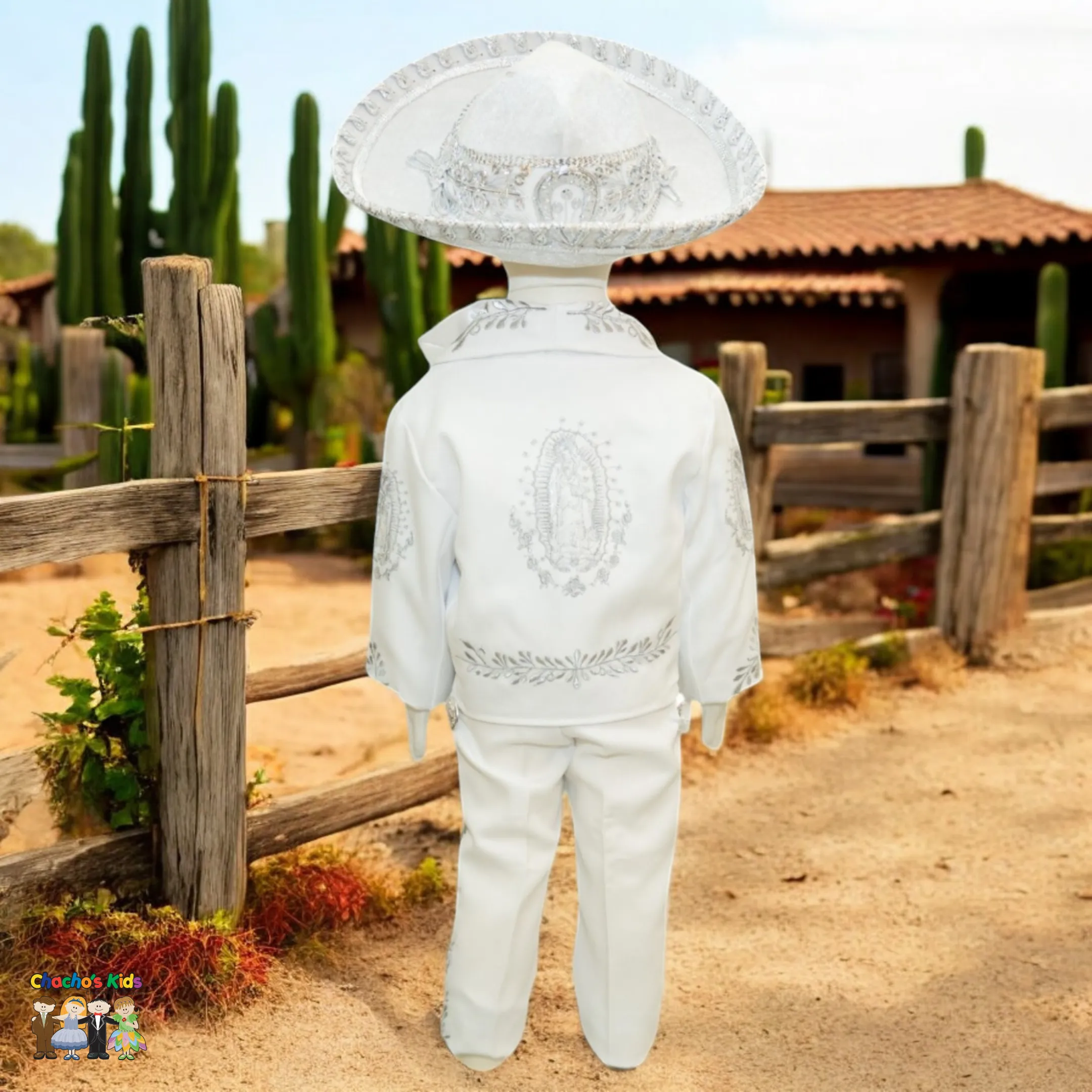 Charro Baptism (6-Piece) (White/Virgin/Silver)