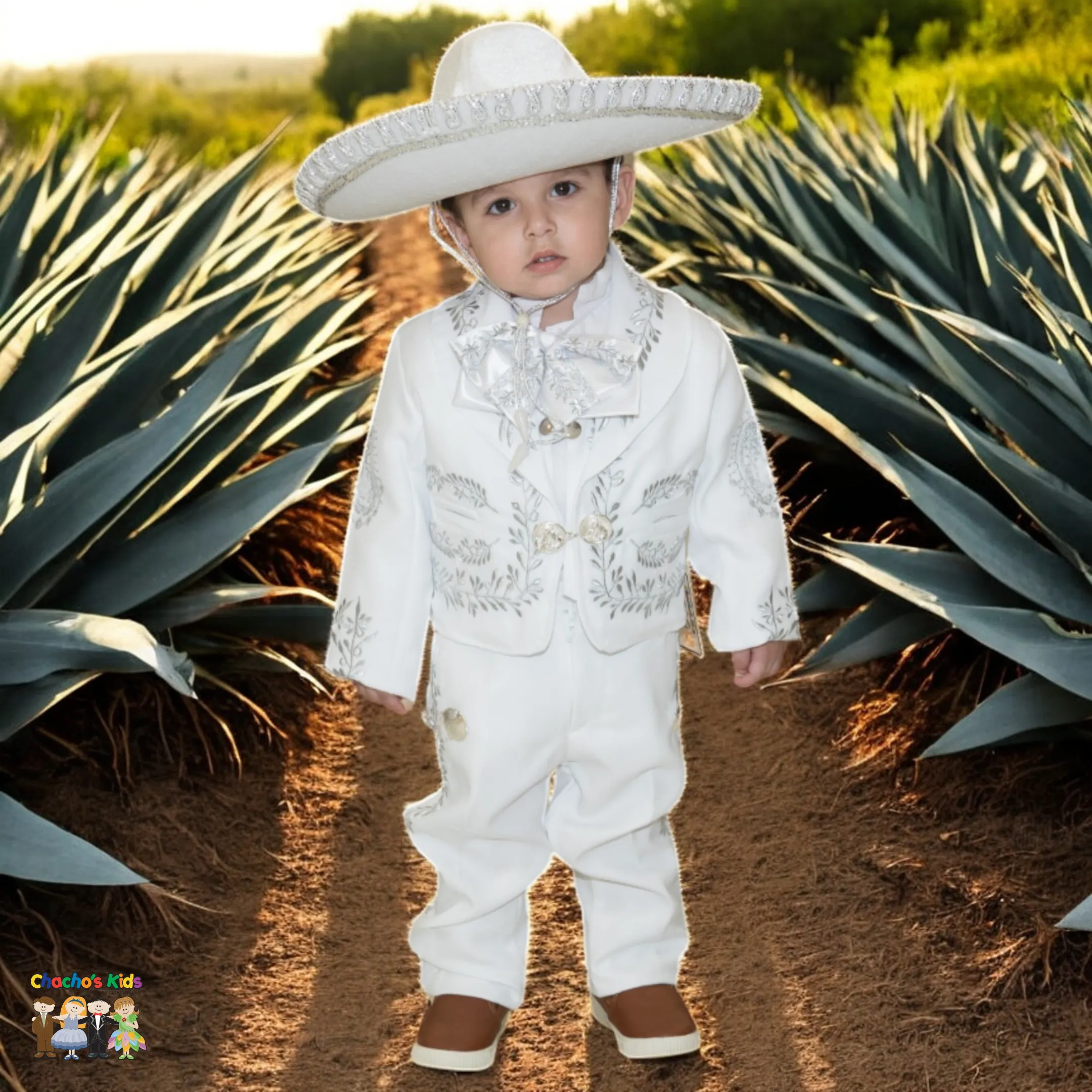 Charro Baptism (6-Piece) (White/Virgin/Silver)