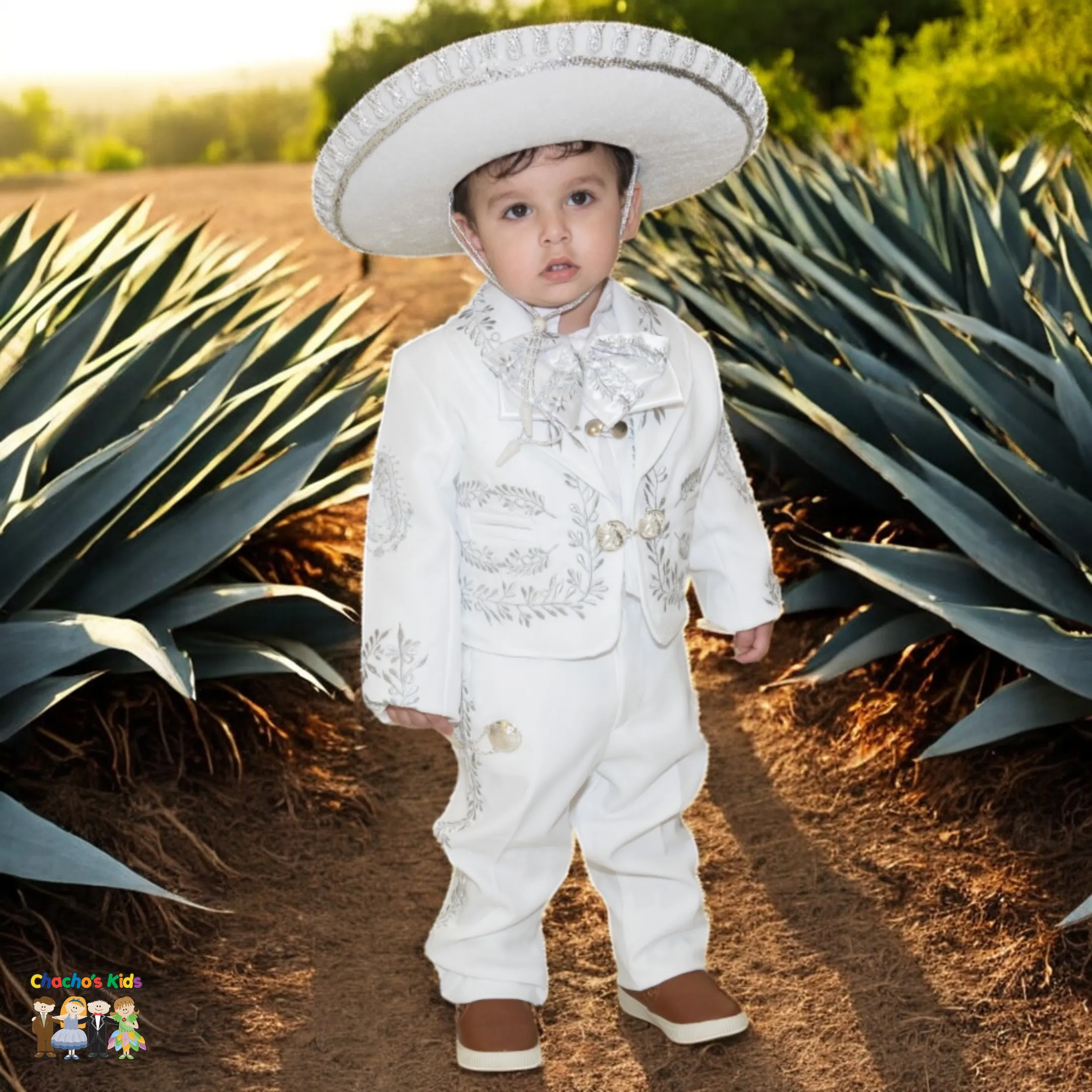 Charro Baptism (6-Piece) (White/Virgin/Silver)