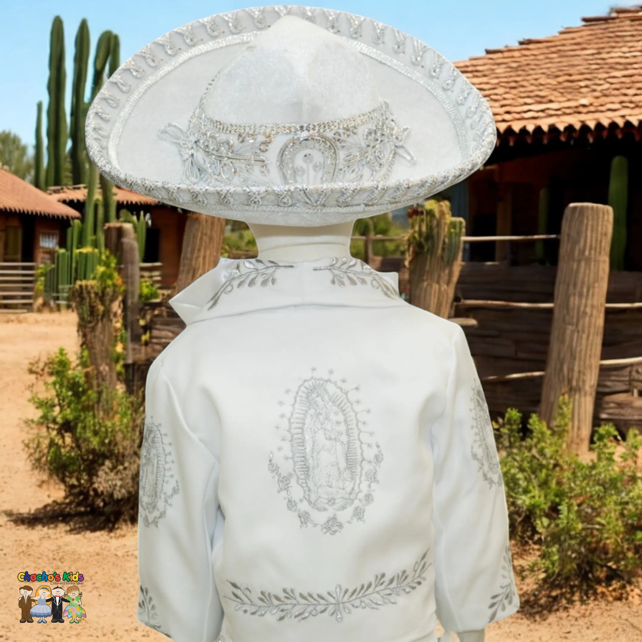 Charro Baptism (6-Piece) (White/Virgin/Silver)