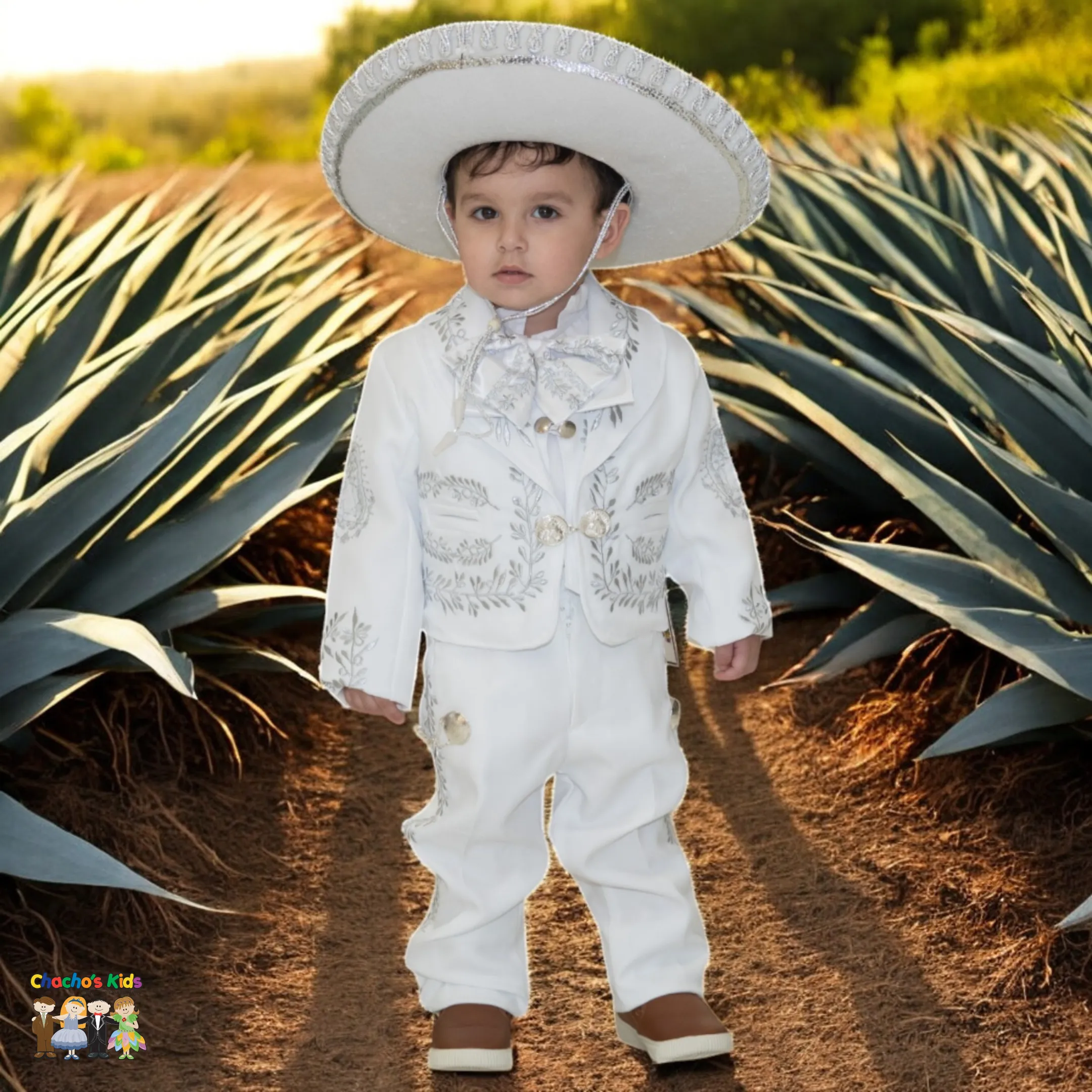Charro Baptism (6-Piece) (White/Virgin/Silver)