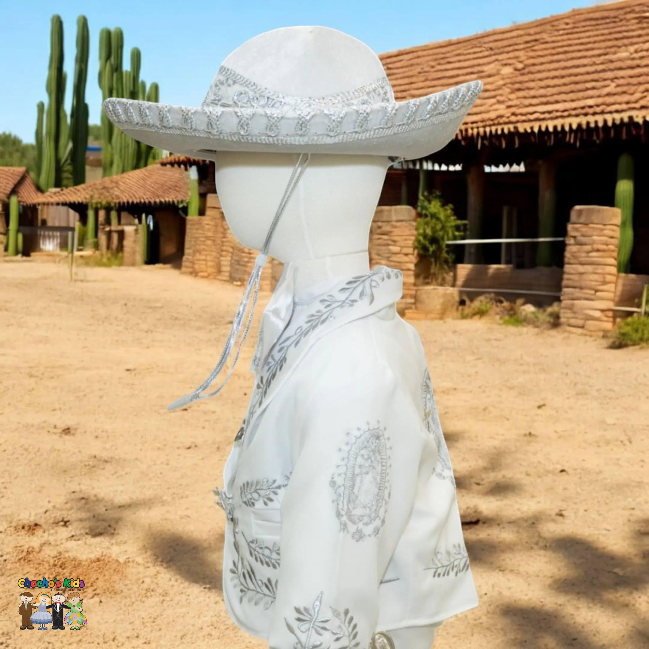 Charro Baptism (6-Piece) (White/Virgin/Silver)