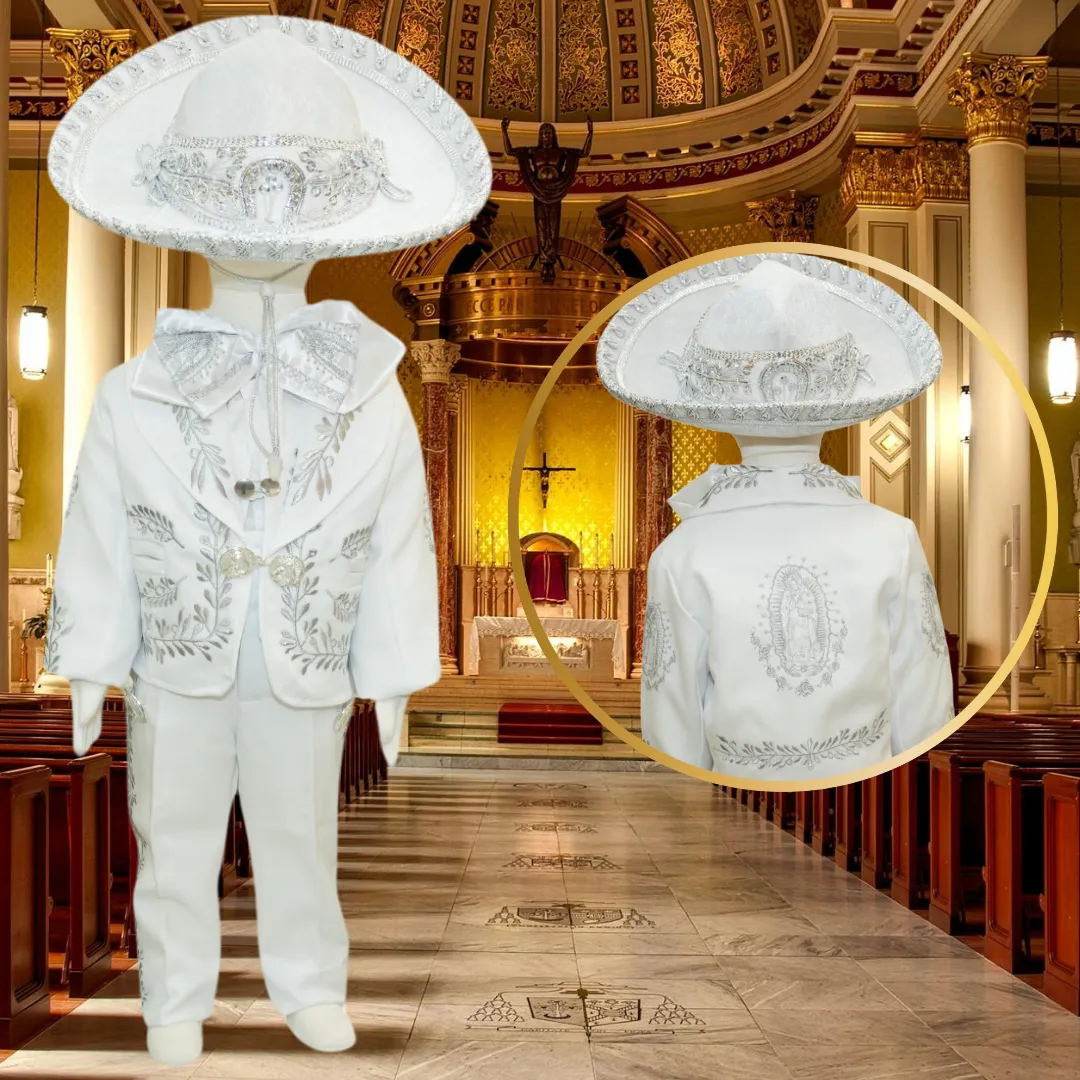 Charro Baptism (6-Piece) (White/Virgin/Silver)