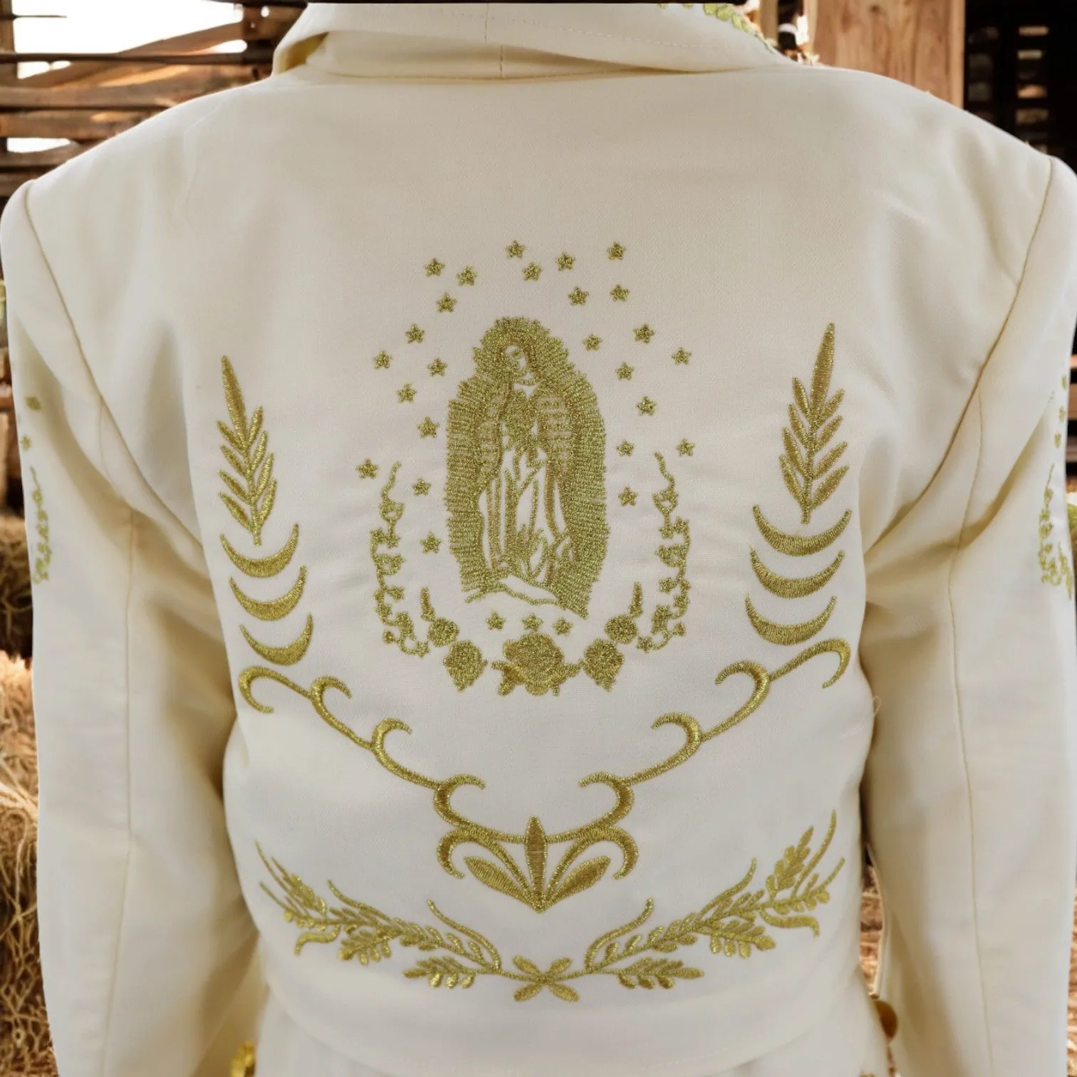 Charro Baptism (7-Piece) (Ivory/Virgin/Gold)