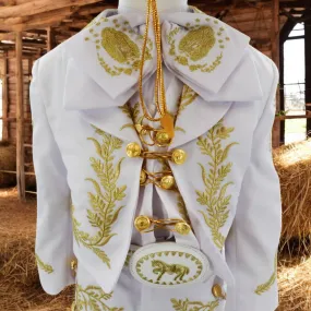 Charro Baptism (7-Piece) (White/Virgin/Gold)