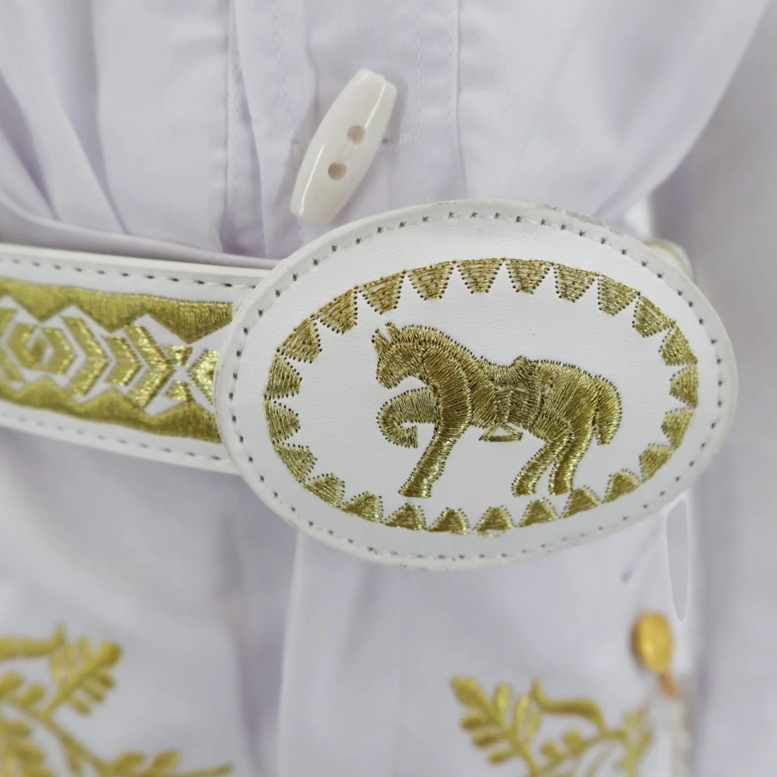 Charro Baptism (7-Piece) (White/Virgin/Gold)