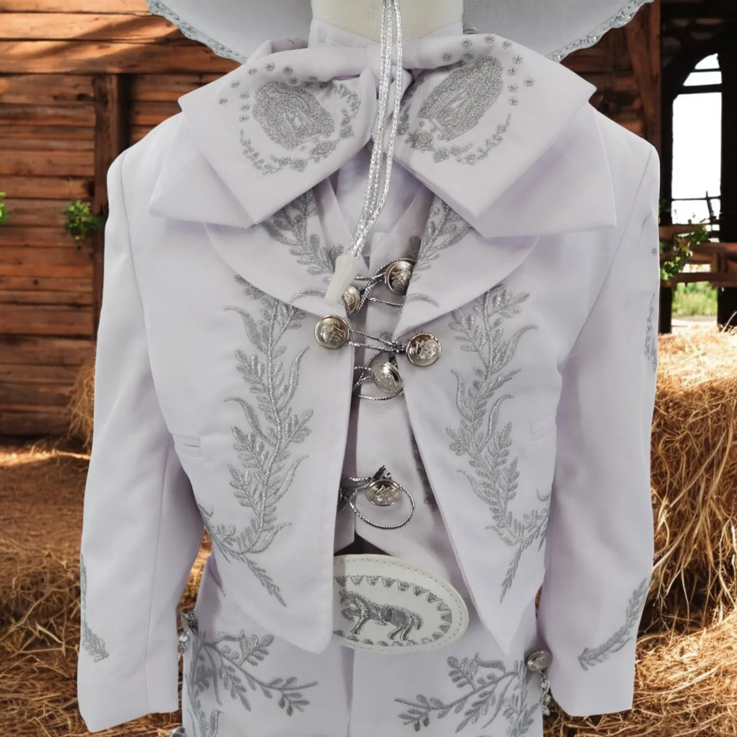 Charro Baptism (7-Piece) (White/Virgin/Silver)