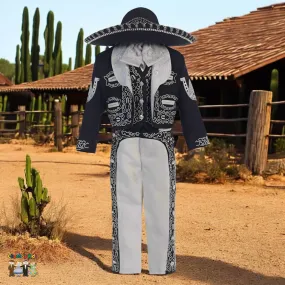 Charro Suit (6-Piece) Black/Gray