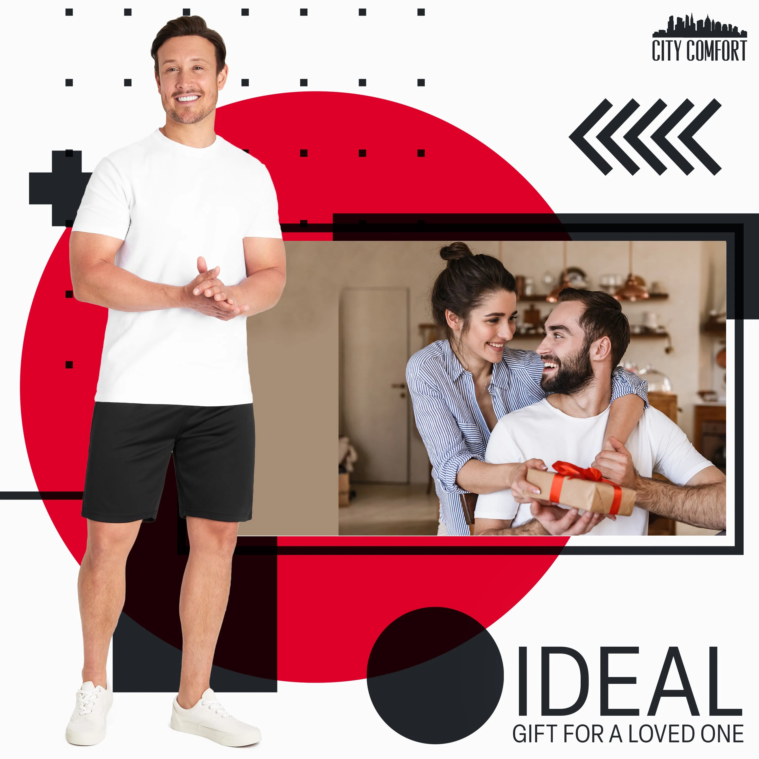 CityComfort Gym Shorts for Men, Quick Dry Running Shorts
