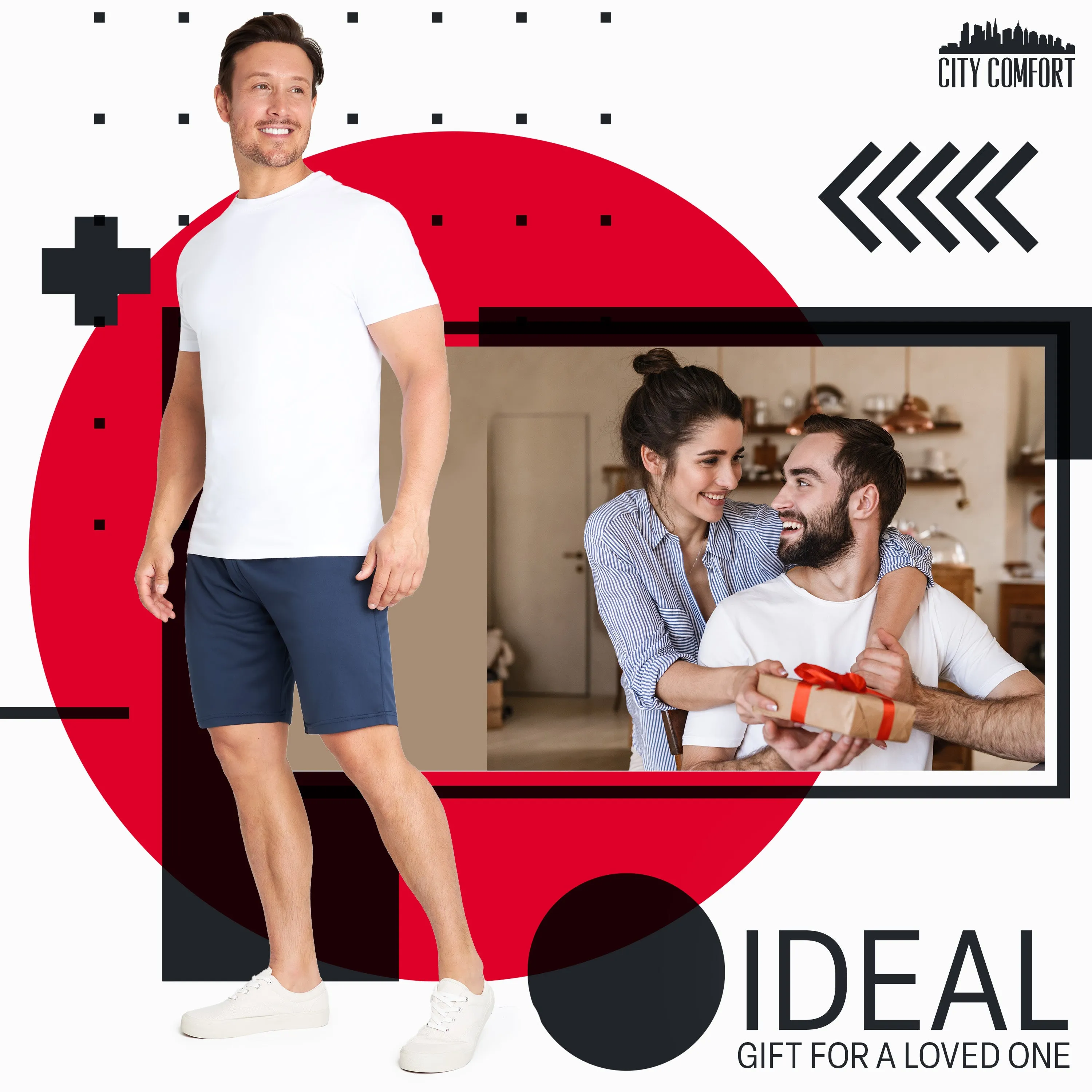 CityComfort Gym Shorts for Men, Quick Dry Running Shorts