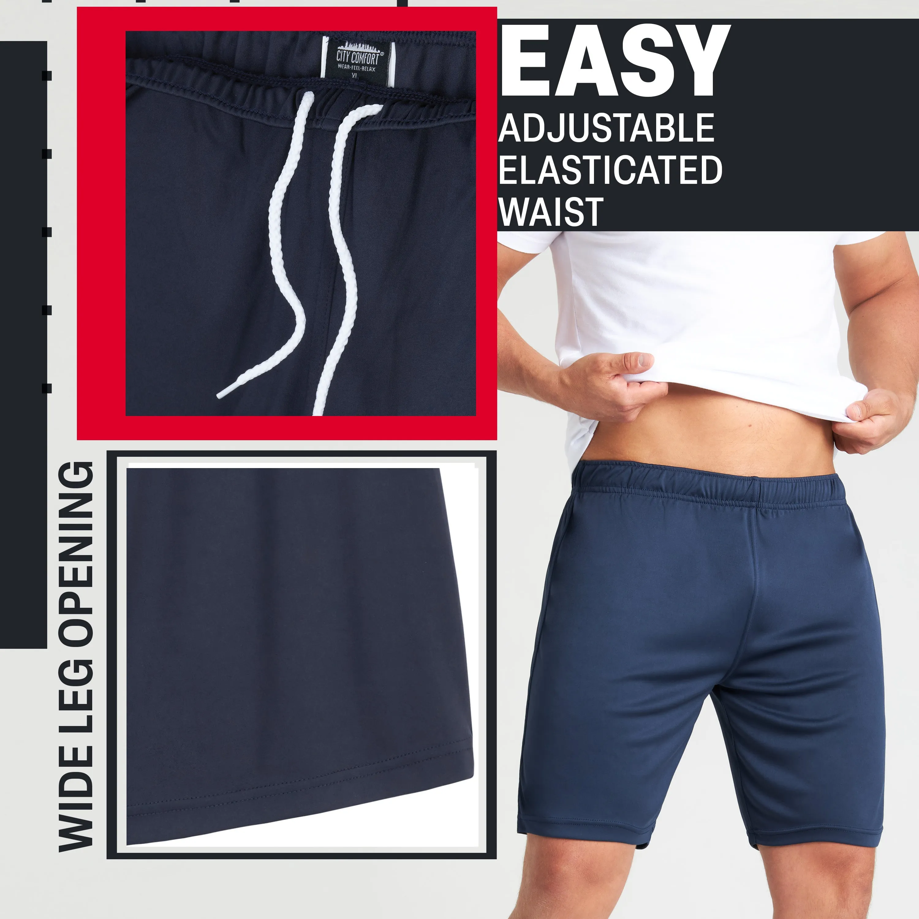 CityComfort Gym Shorts for Men, Quick Dry Running Shorts