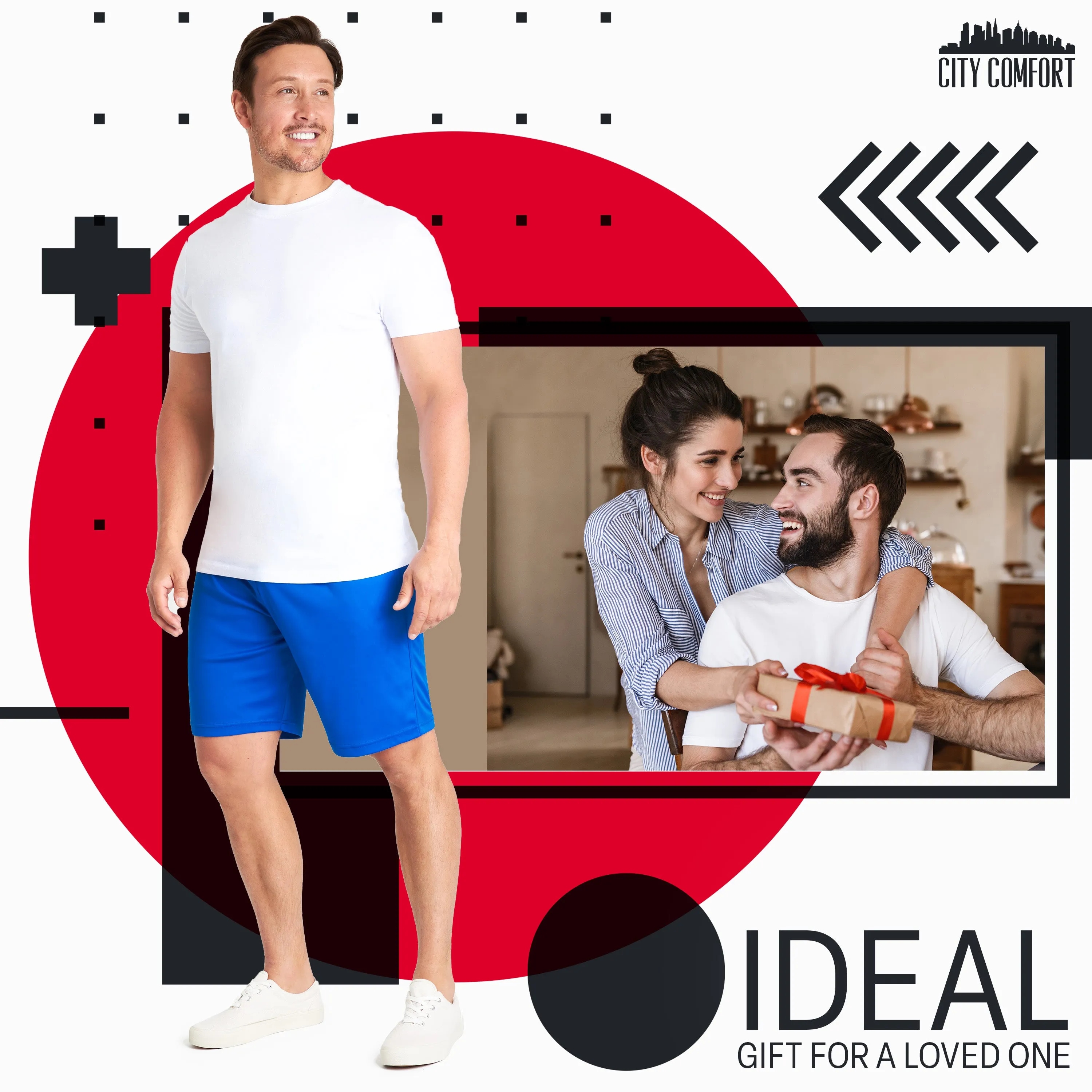CityComfort Gym Shorts for Men, Quick Dry Running Shorts