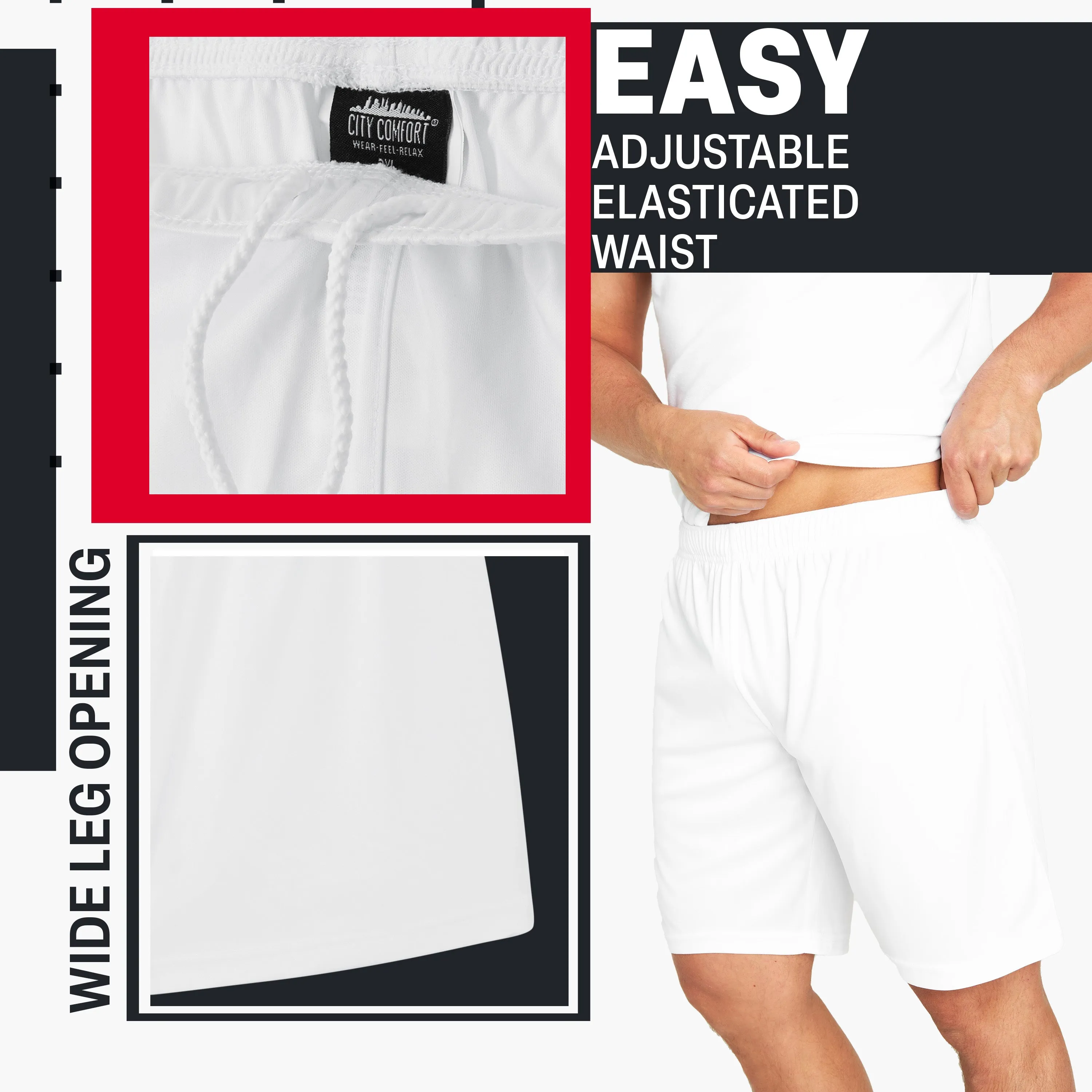 CityComfort Gym Shorts for Men, Quick Dry Running Shorts