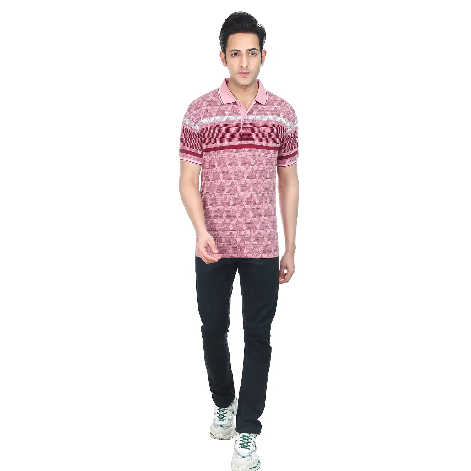 Coral Craze Pocket Polo T-shirt