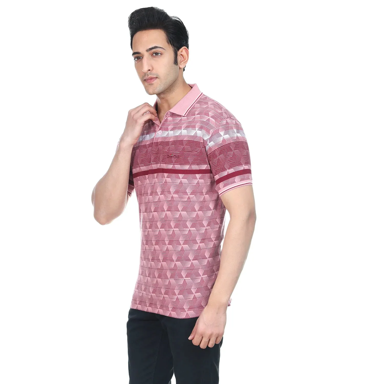 Coral Craze Pocket Polo T-shirt