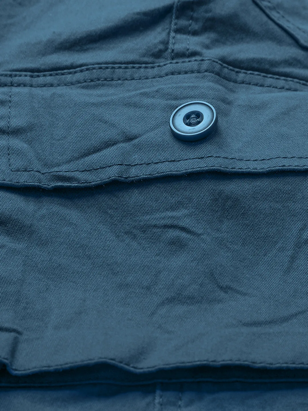 Cotton Airforce Blue Cargo for Girls & Boys
