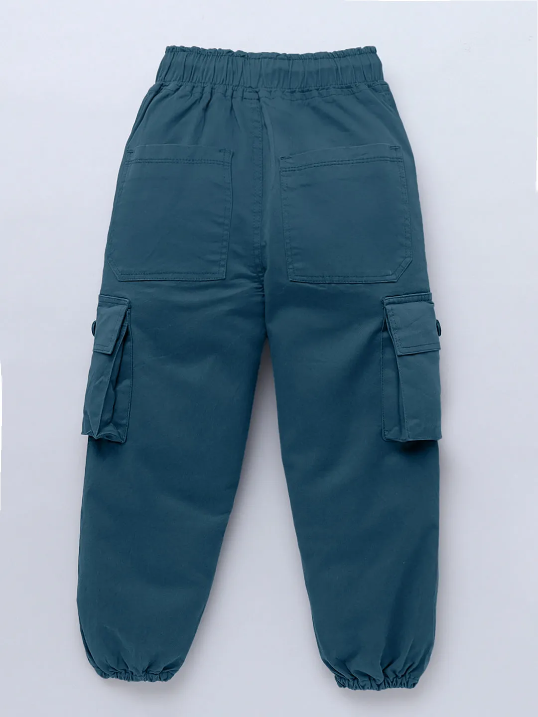 Cotton Airforce Blue Cargo for Girls & Boys